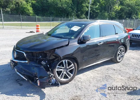 2017 Acura Mdx Advance Package из США, поврежденный, VIN 5FRYD4H83HB030307